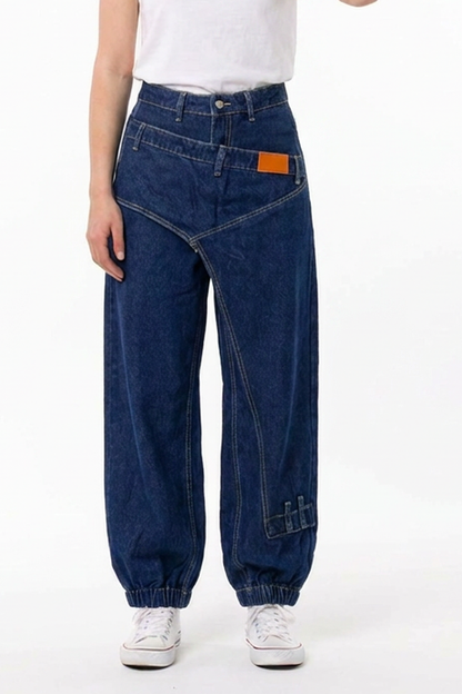 Women's Vintage Casual Designer-Style Cuffed Jeans