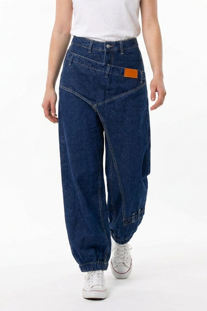 Women's Vintage Casual Designer-Style Cuffed Jeans