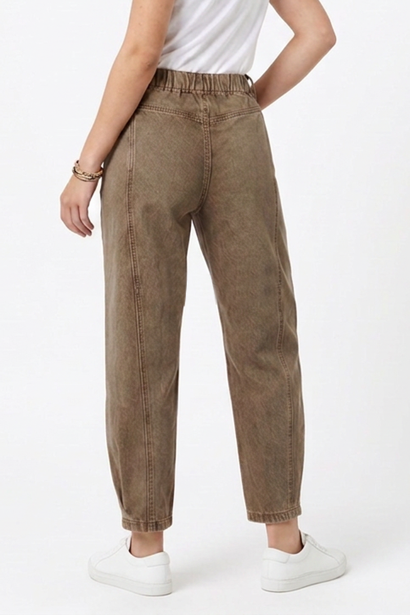 Women's Vintage Casual Paneled Straight-Leg Jeans