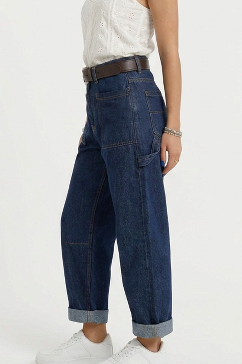 Women's Vintage Casual Washed Straight-Leg Jeans